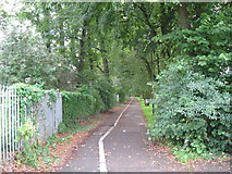 SP3278 : NCN south in Spencer Park - Coventry, West Midlands by Martin Richard Phelan