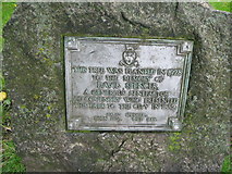 SP3278 : Spencer Park plaque 1 - Coventry, West Midlands by Martin Richard Phelan