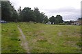 Carpark and path outside Aberfeldy