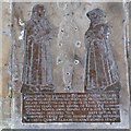 Memorial brass to Richard and Margaret Cotton