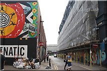 TQ3382 : View of Boxpark Shoreditch from Redchurch Street by Robert Lamb