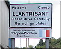 ST0583 : Llantrisant twinning information by Jaggery
