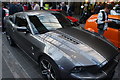 View of a Ford Mustang in Greenwich Market for the Mean Old Timers meet-up