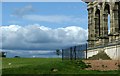 SJ9629 : Trentham Tower, Sandon Park, with cloudscape by Alan Murray-Rust