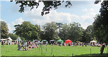 TL0506 : Stalls at the Living History Event on Blackbirds Common, Boxmoor by Chris Reynolds