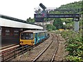 Train for Bridgend at Pontypridd