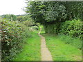 Enclosed footpath from Leak Hall Farm to Cliff Hill