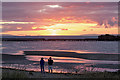 Maidens Beach at sunset