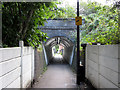 Footpath beneath the railway line