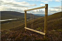 NH9301 : Timber Frame in Glean Eaniach, Scotland by Andrew Tryon