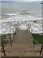 Steps to the sea in Clacton