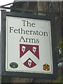 Sign for Fetherston Arms, Kirkoswald