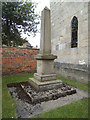 SE4461 : Great Ouseburn - Church of St Mary the Virgin, war memorial by Stephen Craven