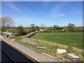 View from a Reading-Swindon train - Crossing Vicarage Lane, South Marston