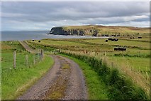 NC8765 : The road to Melvich pier by Alan Reid