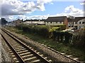 View from a Reading-Swindon train - houses on Stratton Road, Swindon