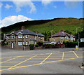 Corner houses and a hillside view, Talbot Green