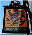 Black Lion name sign, Llandaff, Cardiff