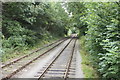 SE1690 : Passing loop on the Wensleydale Railway heritage line, Croft Wood #1 by JThomas
