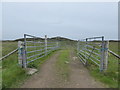 Track entrance at Rubha Liath