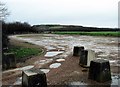 Empty car park at Bulverhythe Recreation Ground