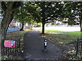 Jubilee Recreation Ground entrance, Leckwith, Cardiff