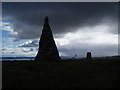 NO3137 : Cairn and trig point on West Mains Hill by Douglas Nelson