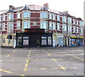 Harry Harper estate agents office on a Grangetown corner, Cardiff