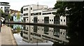 View of flats on Lyme Street reflected in the Regent