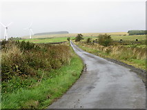 NS7711 : A part of the dead-end road that runs for several miles from Crawick to Fingland near Smile Cleuch by Peter Wood
