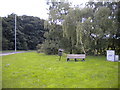 Bench and bin next to Forest Lane east of Papplewick