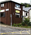 Black signpost on a Pontypool corner