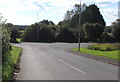 Junction at the southern end of Cardiff Road near Creigiau