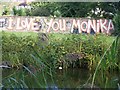 Graffiti: I Love You Monika