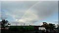 View of a rainbow from the Travelodge South Witham car park