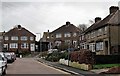 Houses at the end of Battle Crescent, Hastings