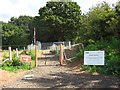 Footpath from temporary car park to Burlish Top Nature Reserve, Stourport-on-Severn