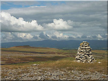 NY6509 : Cairn on Great Asby Scar by Karl and Ali