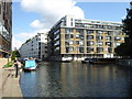 TQ3283 : Apartment blocks on the Regent's Canal by Wenlock Basin by Rod Allday