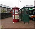 Information point at the edge of Tonypandy bus station