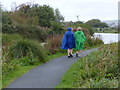 Walkers on the canal path