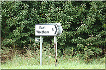 TL8388 : Roadsign on Harling Drove by Geographer