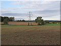 Looking to Pylon in Arable Field, Barsham