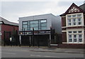 Corporation Road entrance to Rodney Parade stadium, Newport