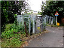 SU5290 : Cow Lane electricity cubicle, Didcot by Jaggery