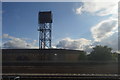 Trackside water tower