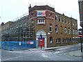 Building work on corner of Wicklow and Britannia Streets, WC1