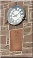 Clock and plaque, Hall of Letham