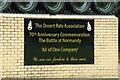TL8196 : Desert Rats Association sign by Geographer