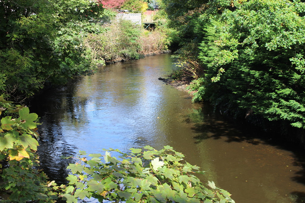 Rhymney River above Ystrad-mynach Bridge © M J Roscoe cc-by-sa/2.0 ...